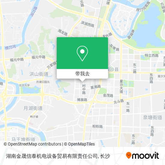 湖南金晟信泰机电设备贸易有限责任公司地图