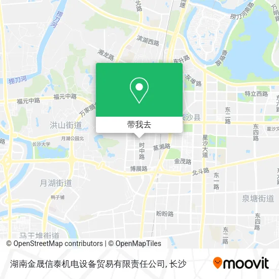 湖南金晟信泰机电设备贸易有限责任公司地图