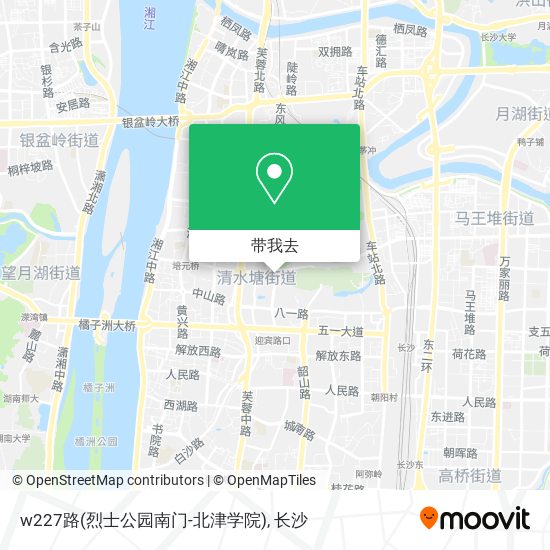 w227路(烈士公园南门-北津学院)地图
