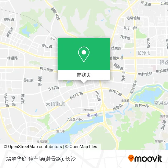 翡翠华庭-停车场(麓景路)地图