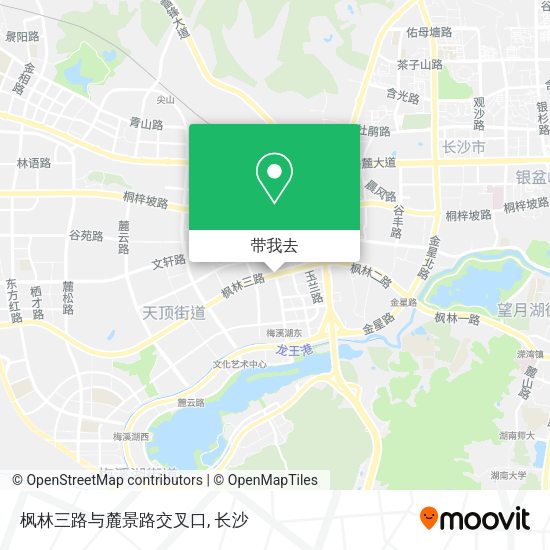 枫林三路与麓景路交叉口地图