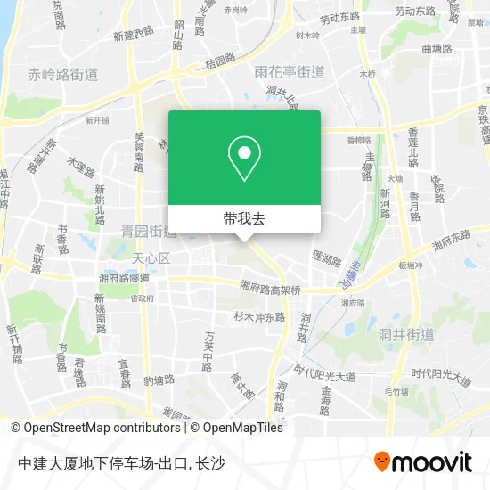 中建大厦地下停车场-出口地图