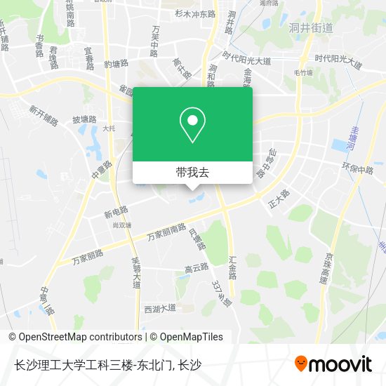 长沙理工大学工科三楼-东北门地图