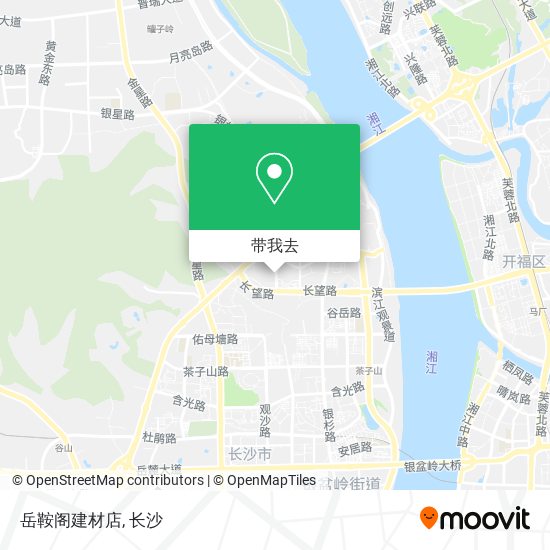 岳鞍阁建材店地图