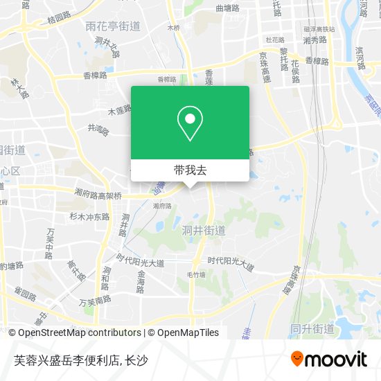 芙蓉兴盛岳李便利店地图