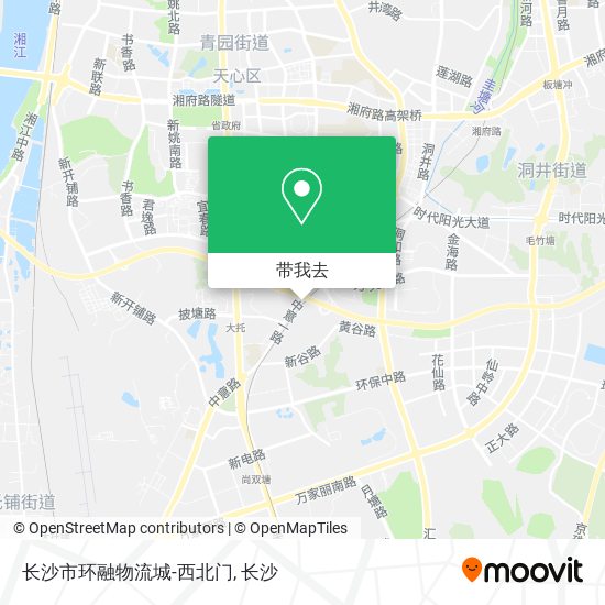 长沙市环融物流城-西北门地图