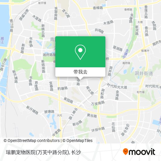 瑞鹏宠物医院(万芙中路分院)地图