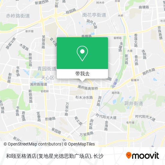 和颐至格酒店(复地星光德思勤广场店)地图