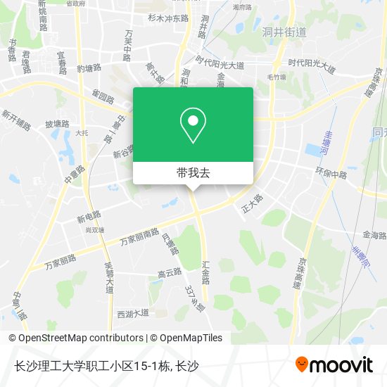 长沙理工大学职工小区15-1栋地图
