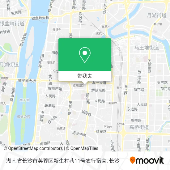 湖南省长沙市芙蓉区新生村巷11号农行宿舍地图