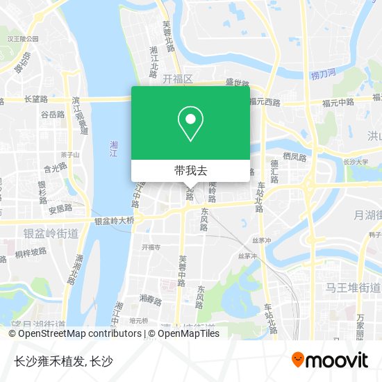 长沙雍禾植发地图