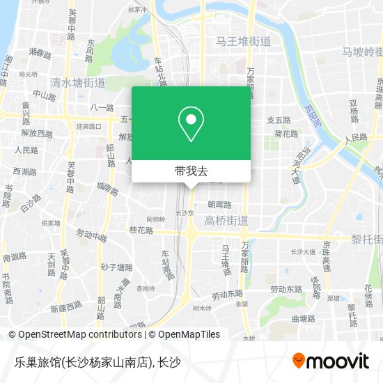 乐巢旅馆(长沙杨家山南店)地图