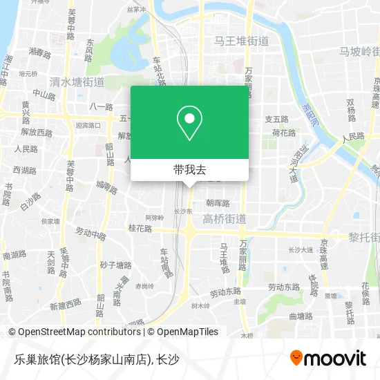 乐巢旅馆(长沙杨家山南店)地图