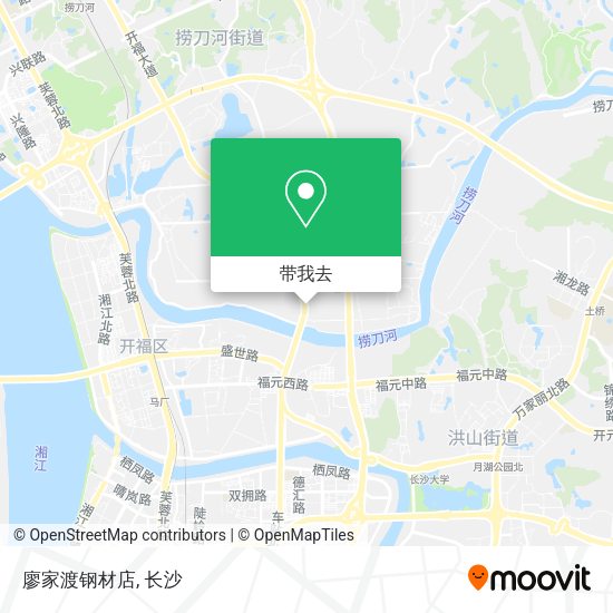 廖家渡钢材店地图