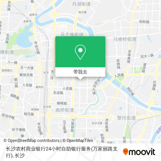 长沙农村商业银行24小时自助银行服务(万家丽路支行)地图