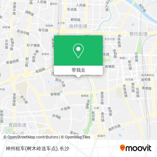 神州租车(树木岭送车点)地图