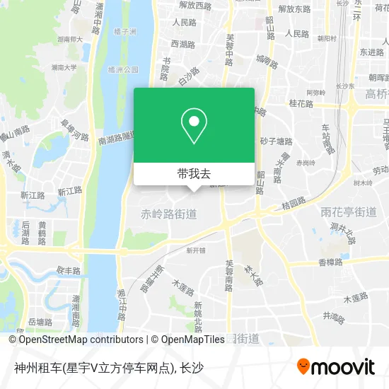 神州租车(星宇V立方停车网点)地图