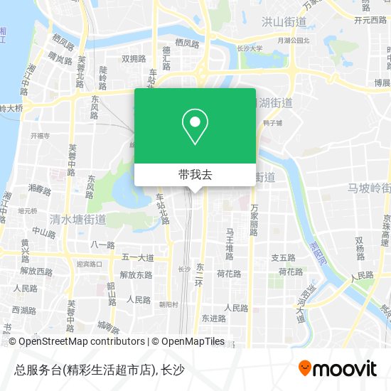 总服务台(精彩生活超市店)地图