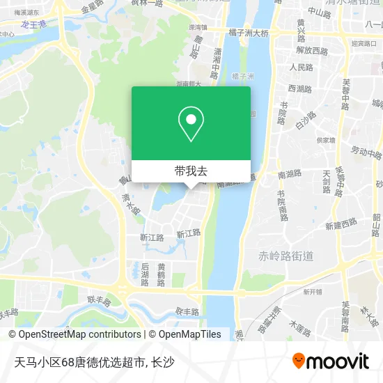 天马小区68唐德优选超市地图