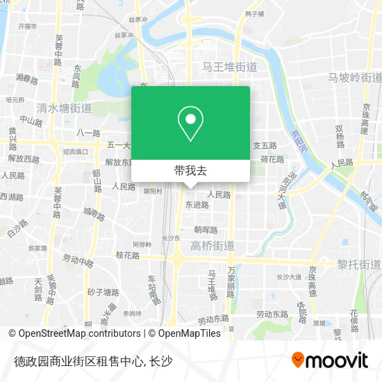 德政园商业街区租售中心地图