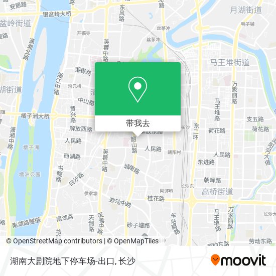 湖南大剧院地下停车场-出口地图
