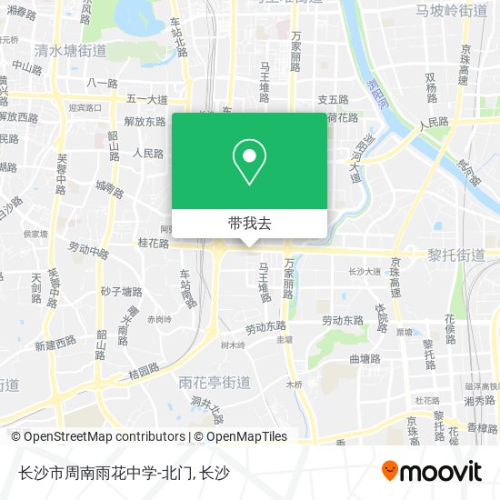 长沙市周南雨花中学-北门地图