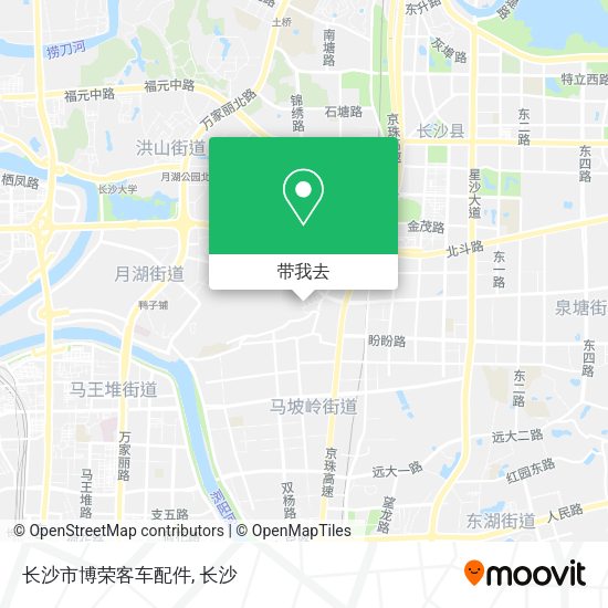 长沙市博荣客车配件地图
