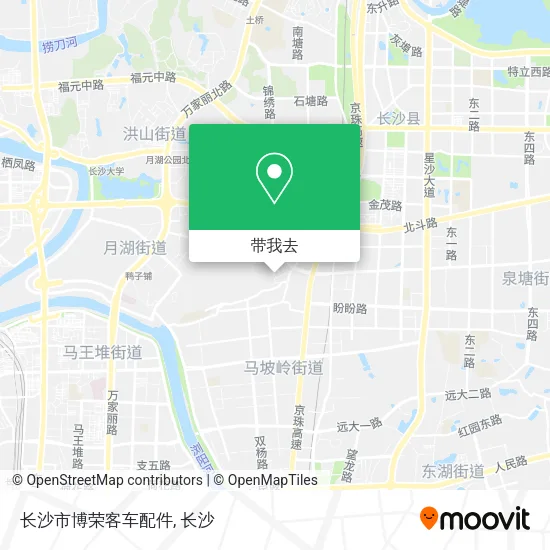 长沙市博荣客车配件地图