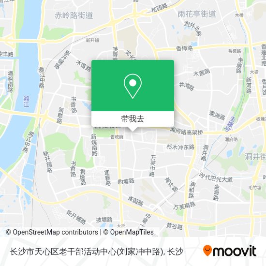 长沙市天心区老干部活动中心(刘家冲中路)地图