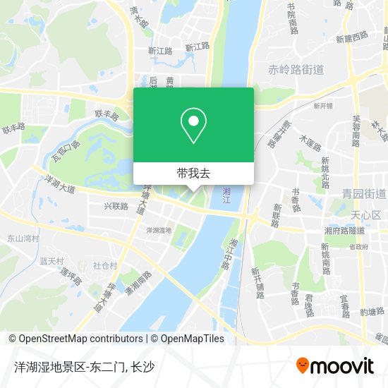洋湖湿地景区-东二门地图