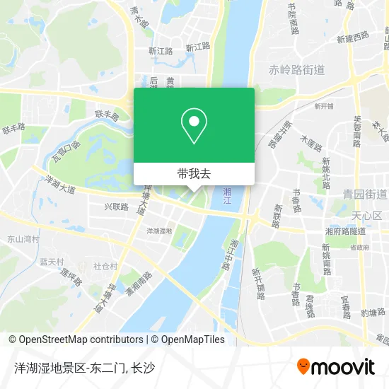 洋湖湿地景区-东二门地图