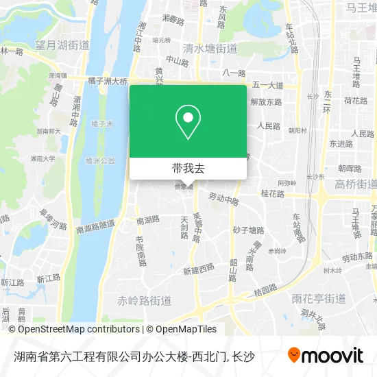 湖南省第六工程有限公司办公大楼-西北门地图