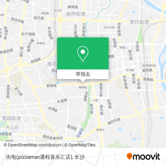 街电(pizzaman通程喜乐汇店)地图