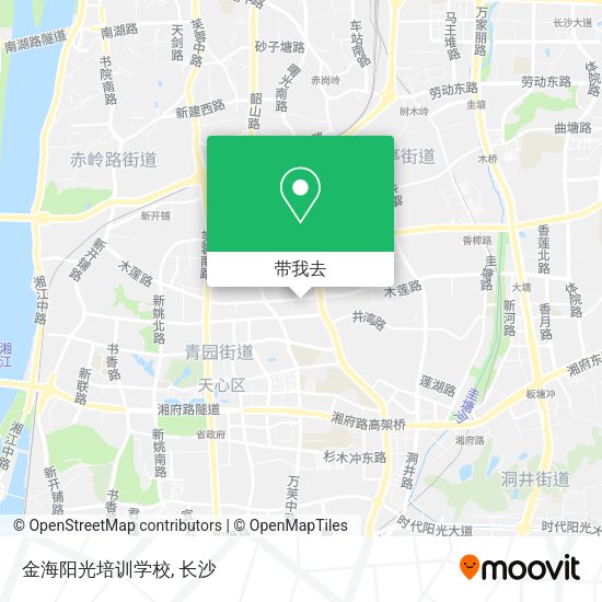金海阳光培训学校地图