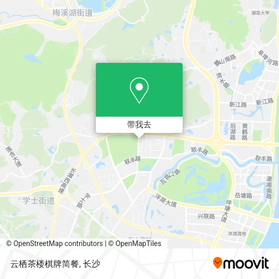 云栖茶楼棋牌简餐地图