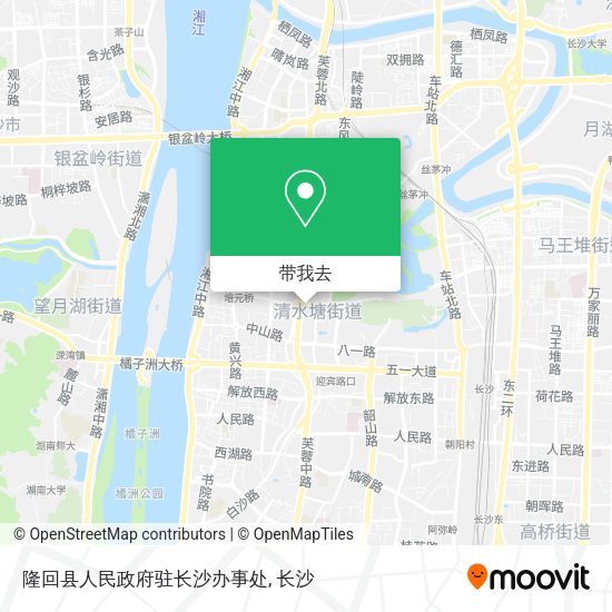 隆回县人民政府驻长沙办事处地图