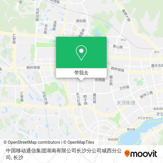 中国移动通信集团湖南有限公司长沙分公司城西分公司地图
