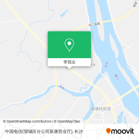 中国电信(望城区分公司新康营业厅)地图
