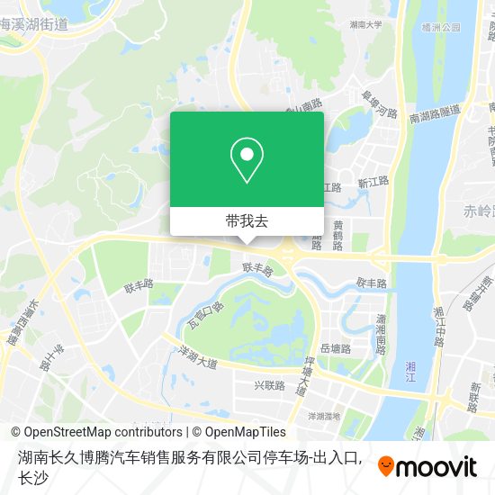 湖南长久博腾汽车销售服务有限公司停车场-出入口地图