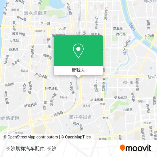 长沙晨祥汽车配件地图