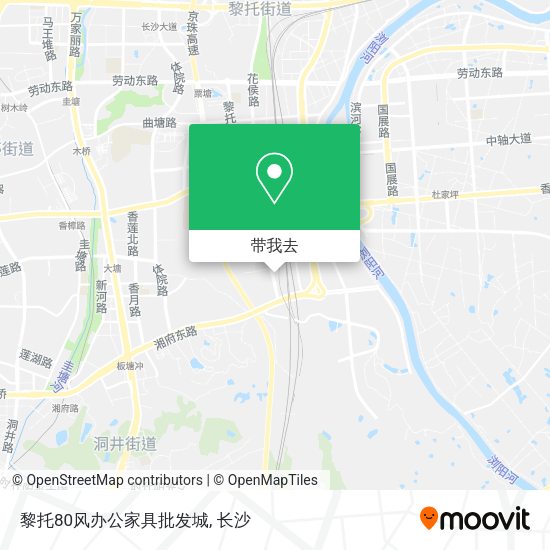 黎托80风办公家具批发城地图