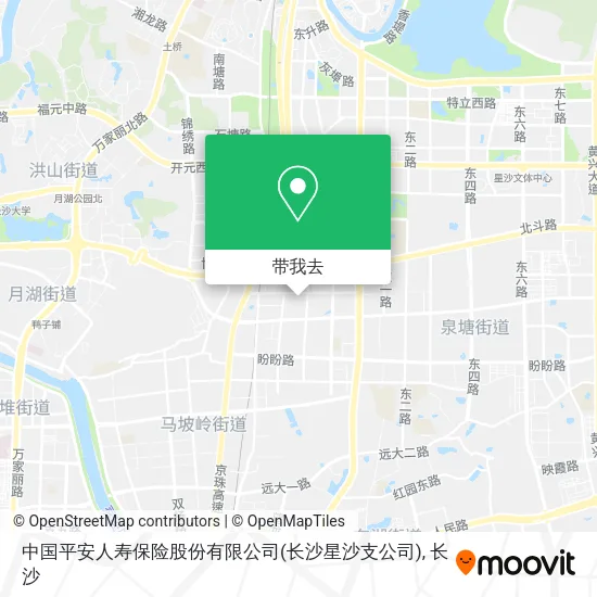 中国平安人寿保险股份有限公司(长沙星沙支公司)地图