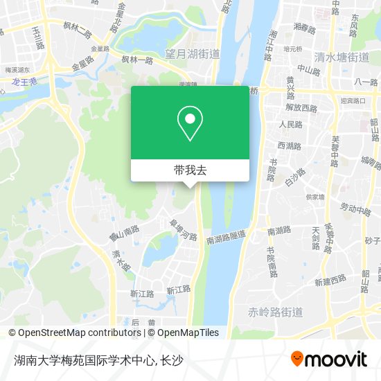 湖南大学梅苑国际学术中心地图