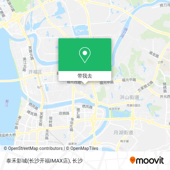 泰禾影城(长沙开福IMAX店)地图