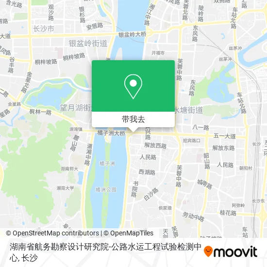 湖南省航务勘察设计研究院-公路水运工程试验检测中心地图