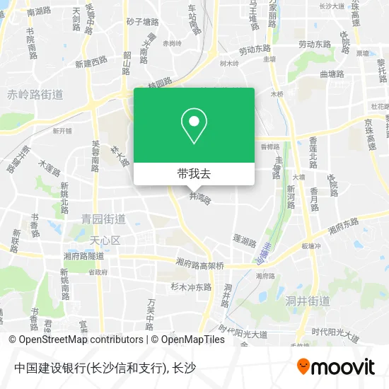 中国建设银行(长沙信和支行)地图
