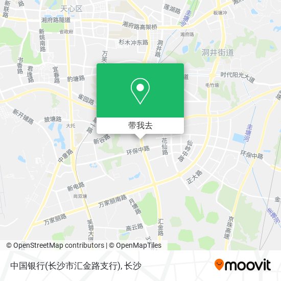中国银行(长沙市汇金路支行)地图