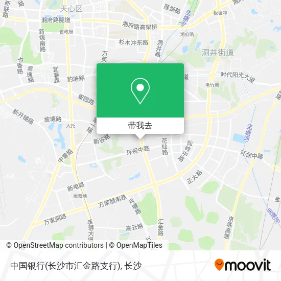 中国银行(长沙市汇金路支行)地图