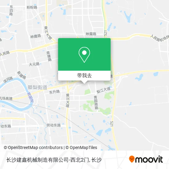 长沙建鑫机械制造有限公司-西北2门地图