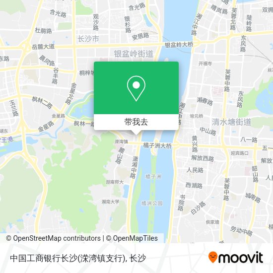 中国工商银行长沙(溁湾镇支行)地图
